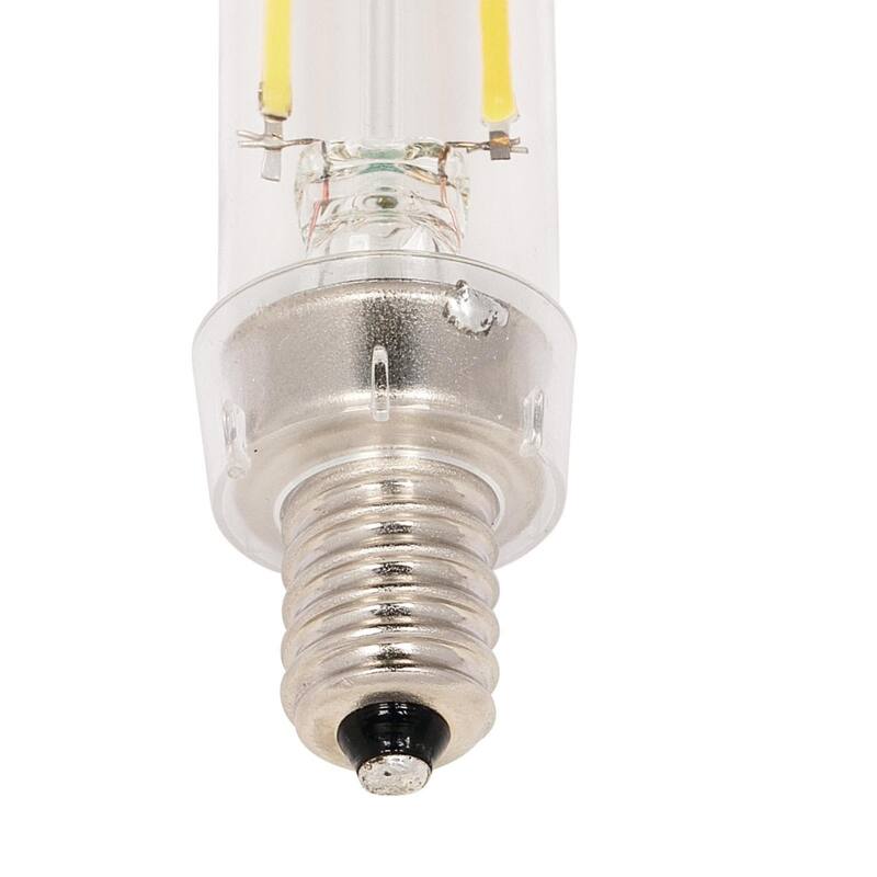 Westinghouse Lighting 2.5 Watt (25 Watt Equivalent) Clear T6 Dimmable Filament LED Light Bulb, Candelabra Base, 6 Pack