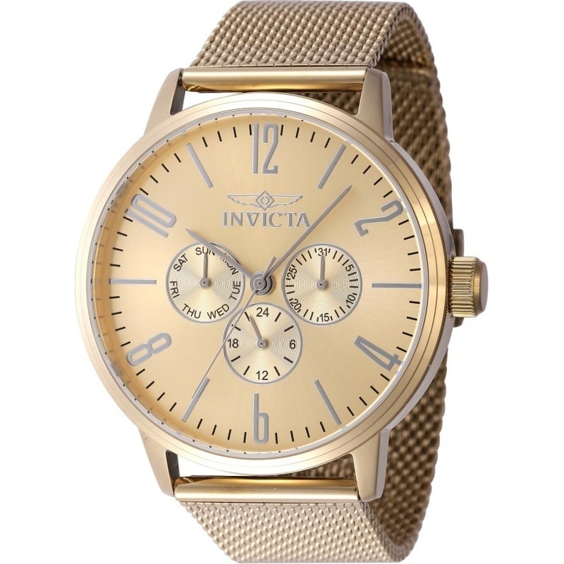 Invicta Men's 47615 Specialty Quartz VH63 Gold Dial Watch