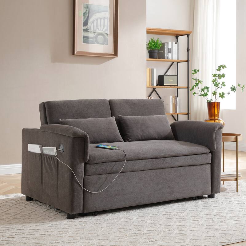 Convertible Sofa Couch Bed,Nulti-functional,Circular Bed,Adjustable Futon Sofa
