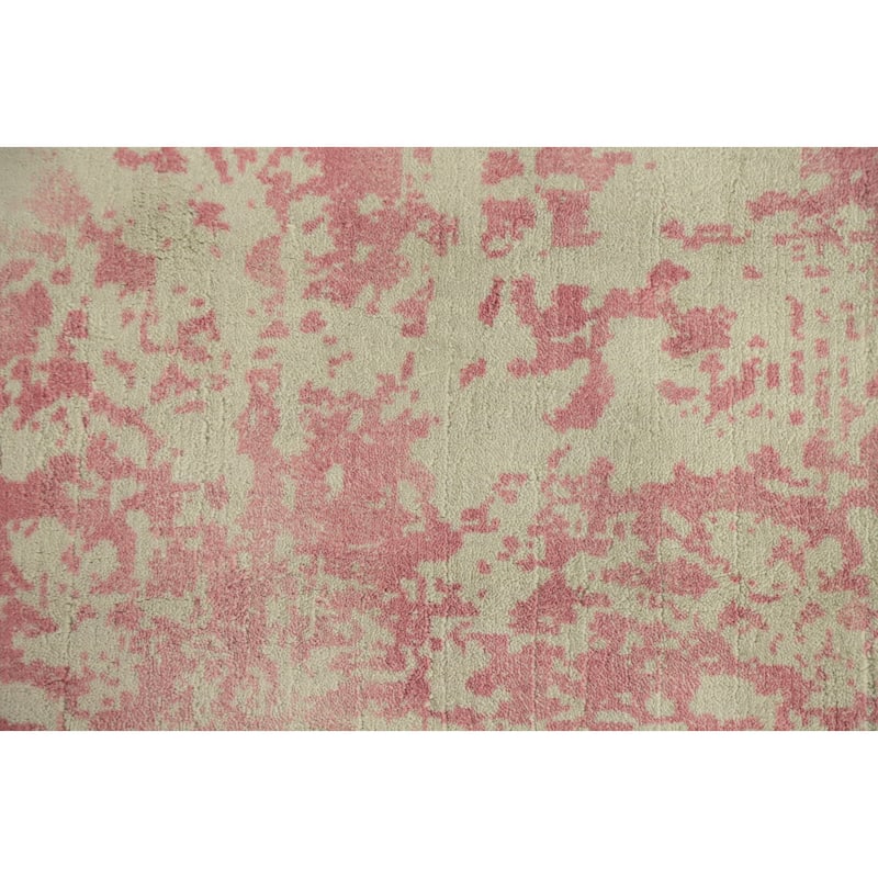 Hand Knotted Oriental Viscose Silk Carpet Modern Abstract Multi-Colored Abstract Area Rug - 5' 5'' X 3' 0''