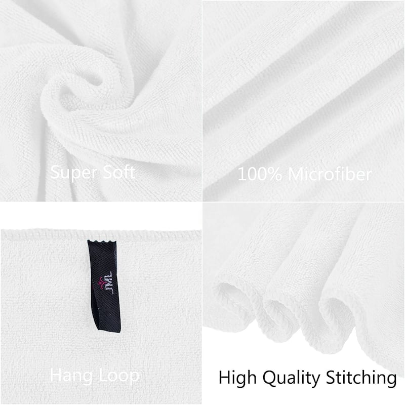 30"x60" Bath Towels (Set of 2) Super Soft Absorbent