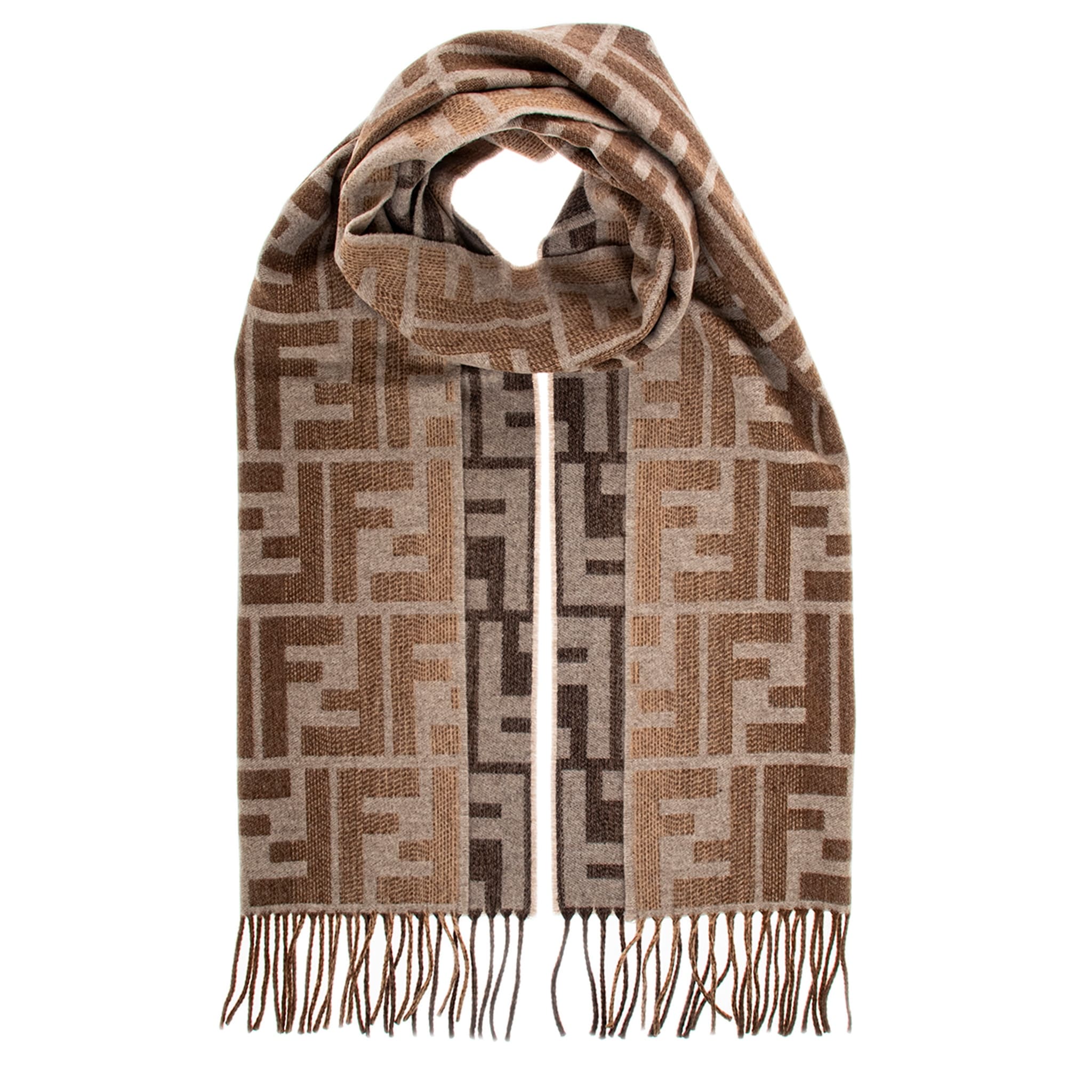 Fendi FF Wool Scarf - Overstock - 43097751