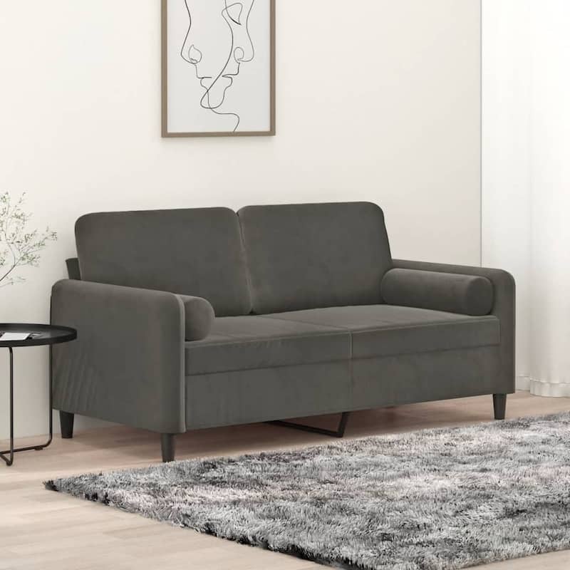 vidaXL Sofa Sectional Couch with Pillows and Cushions for Living Room Velvet