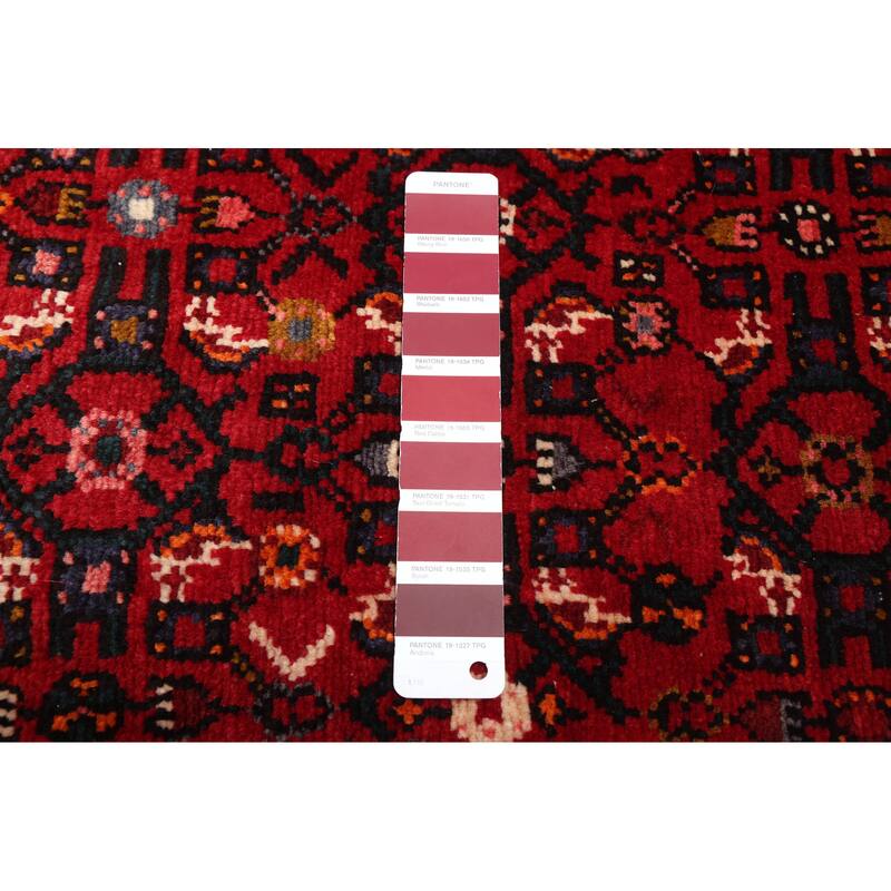 ECARPETGALLERY Hand-knotted Andelz Red Wool Rug - 2'10 x 10'4