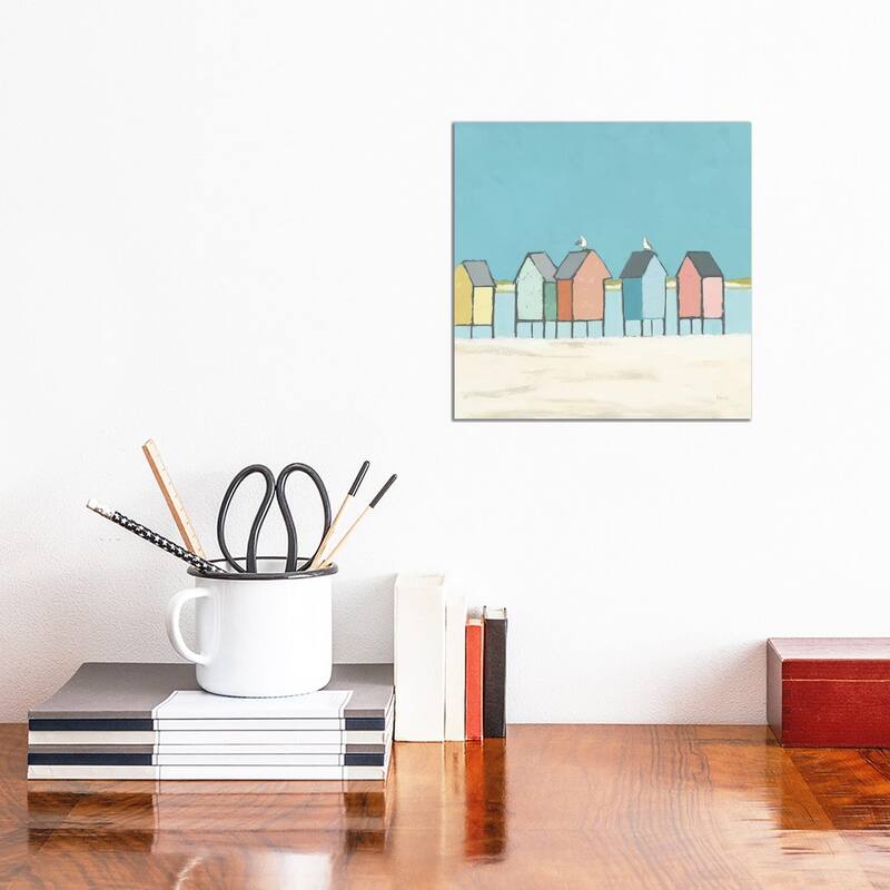 iCanvas "Cabanas II Pastel" by Phyllis Adams Canvas Print - 12x12x1.5