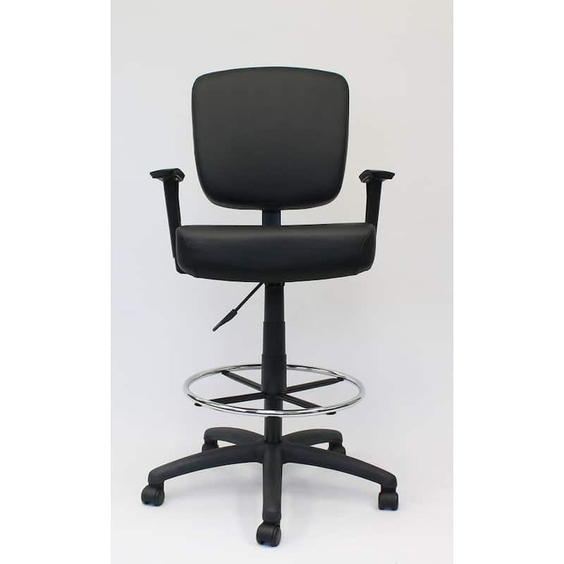 Boss Office Products Black Oversized Drafting Stool