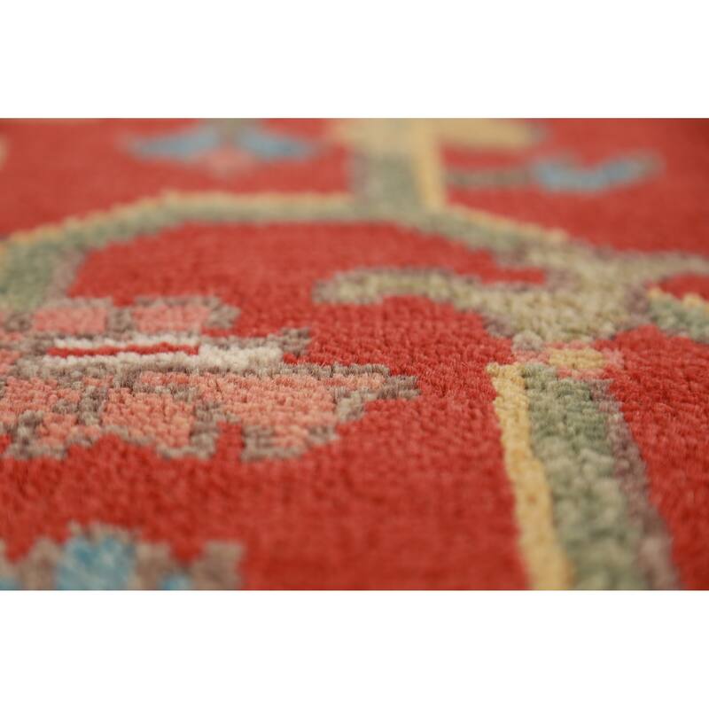 Heriz Serapi Indian Area Rug Hand-Knotted Wool Carpet - 9'0"x 11'10"
