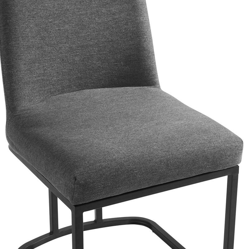Porch & Den Shadow Hills Upholstered Sled Base Dining Chair