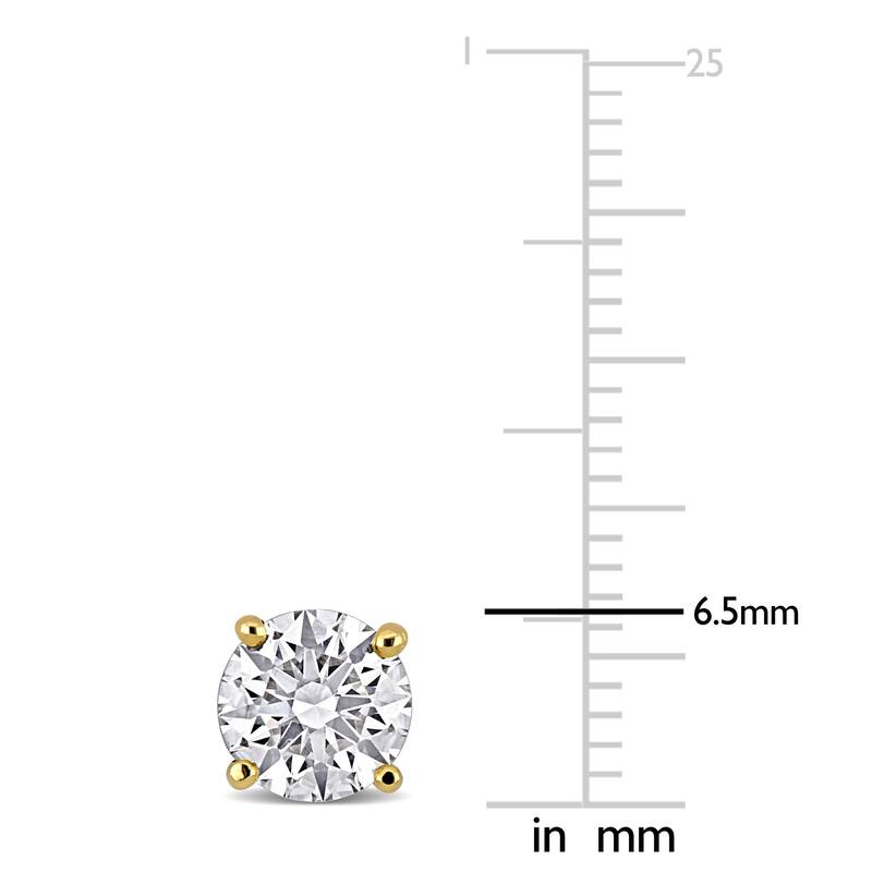 Miadora 2ct TW Lab-Grown Diamond Stud Earrings 14k Yellow Gold