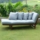 preview thumbnail 17 of 48, Cambridge Casual West Lake Convertible Wood Outdoor Sofa Daybed