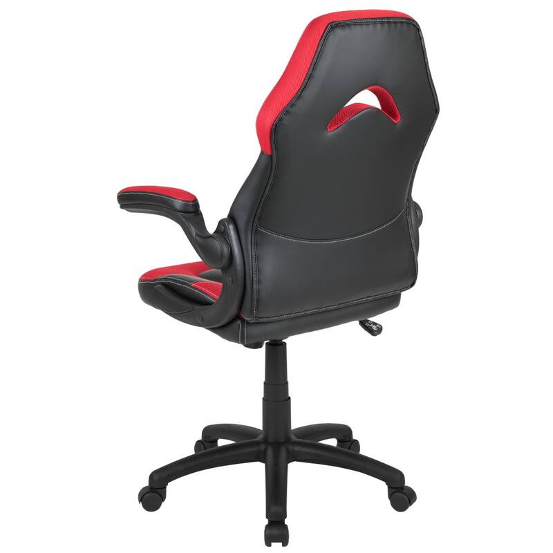 High Back Racing Style Ergonomic Gaming Chair with Flip-Up Arms