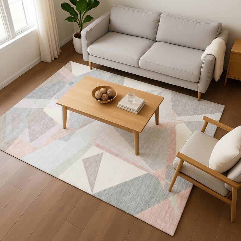 Premium Washable Super Soft Abstract Geo Mayfield Rug