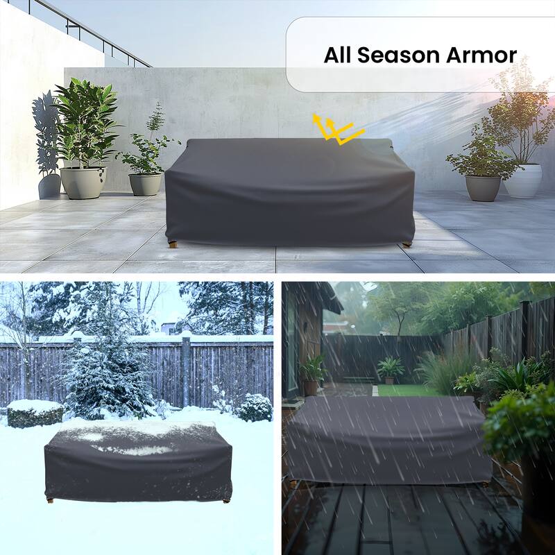 Burchett Outdoor Patio Sofa Cover - 33.5 x 77.25 x 30.5