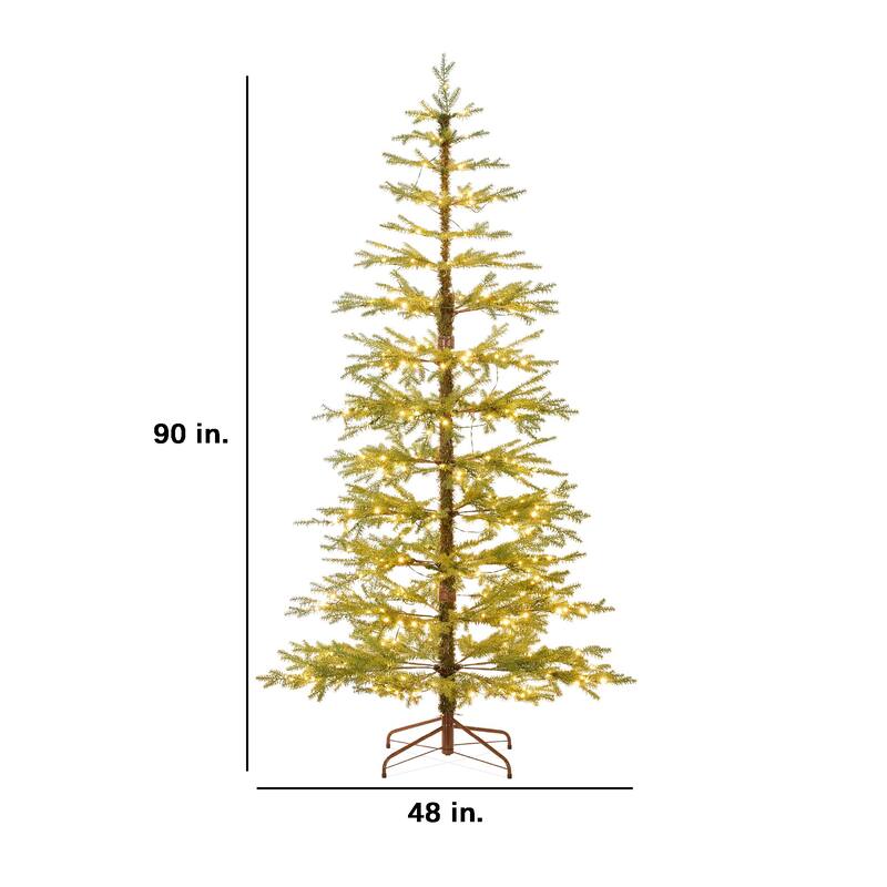 Pre-Lit Sparse Christmas Tree w/ 2-in-1 LED Lights - 7.5 Foot