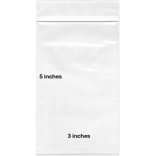 clear plastic zip bags
