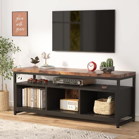 55 Inch TV Stand for TV up to 65 Inch - Brown