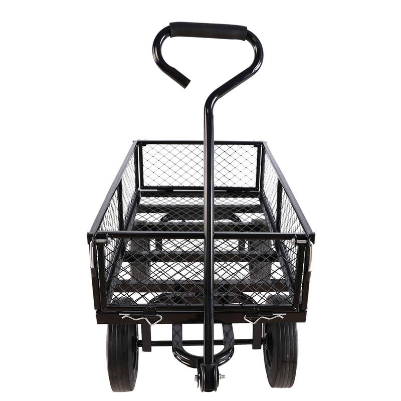 Solid Wheels Tools Cart Wagon Cart Garden Cart