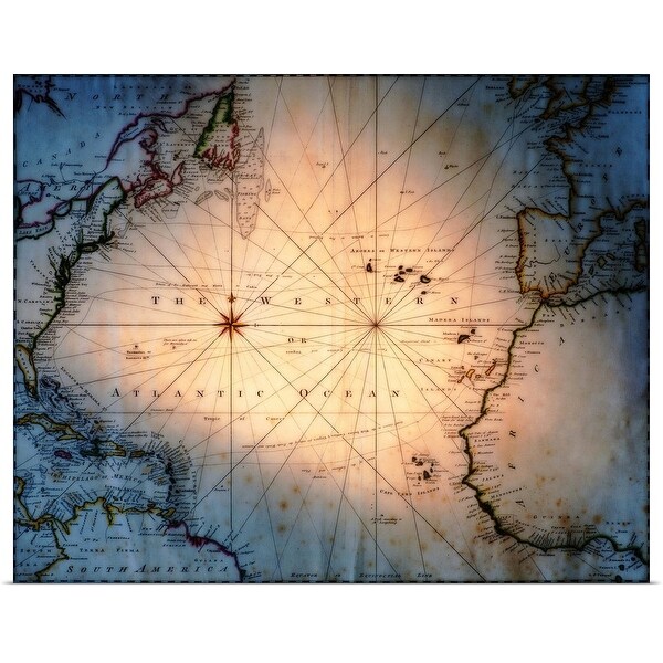 "Antique world map" Poster Print