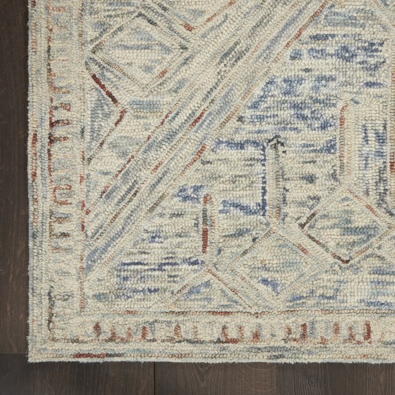 Duhe Power Loomed Geometric Modern Soft Area Rug By HomeRoots - 90' X '60' X '0.5