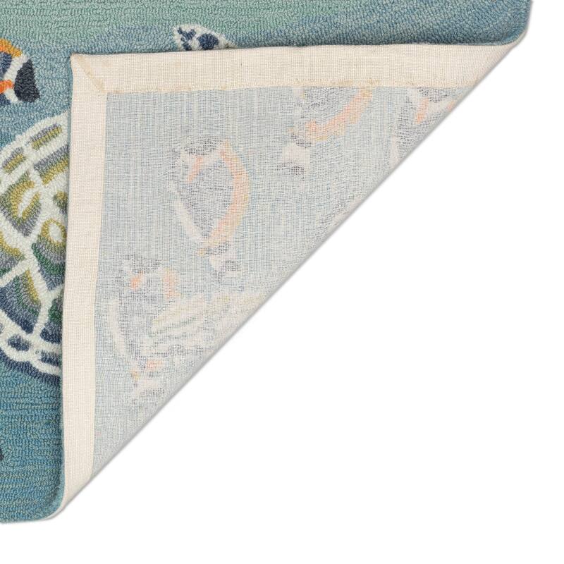 Liora Manne Frontporch Turtle And Fish Indoor/Outdoor Rug