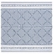 preview thumbnail 12 of 64, SAFAVIEH Augustine Russanka Rustic Trellis Fringe Rug 6'4" Square - Navy/Ivory - Square