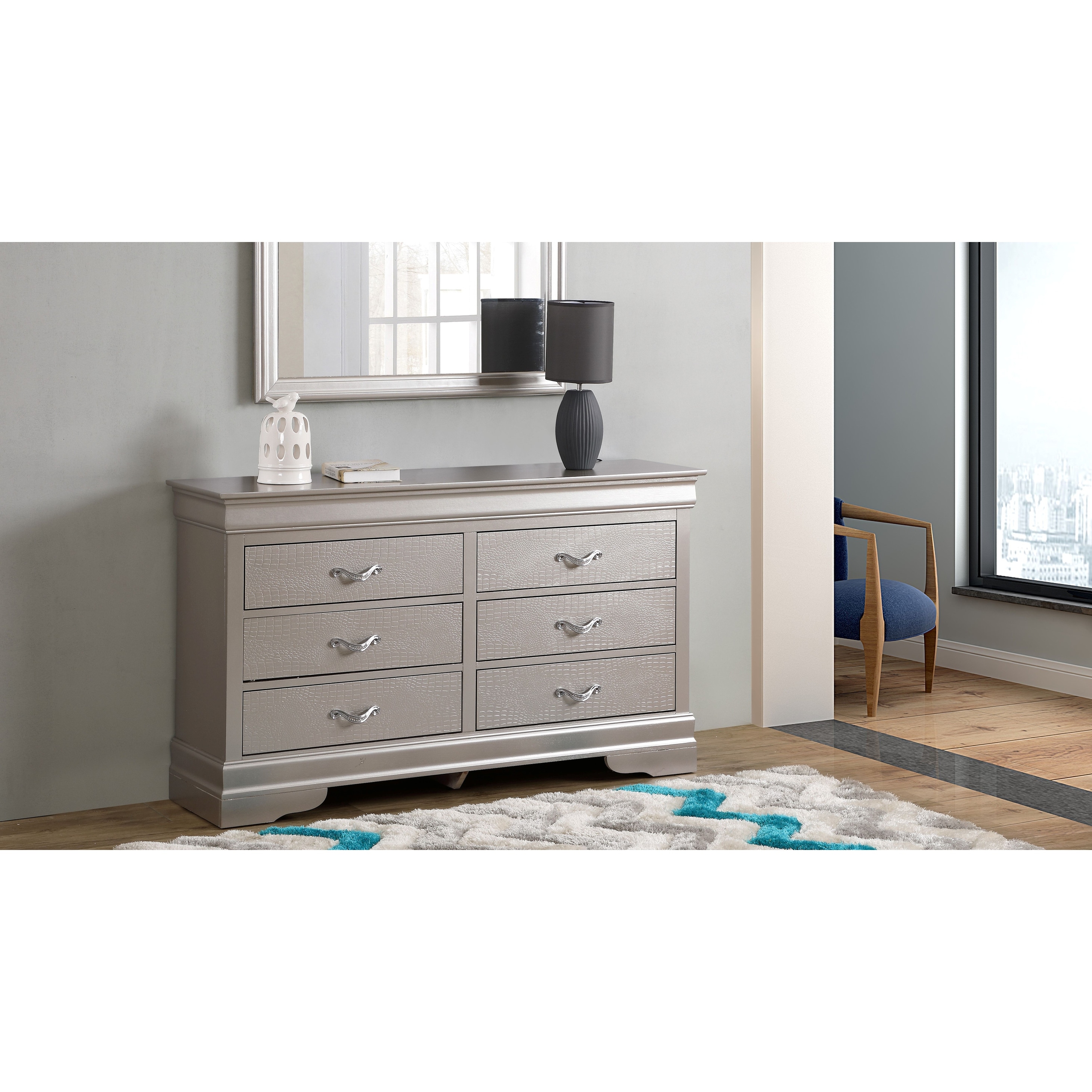 Lorana 6-drawer Dresser