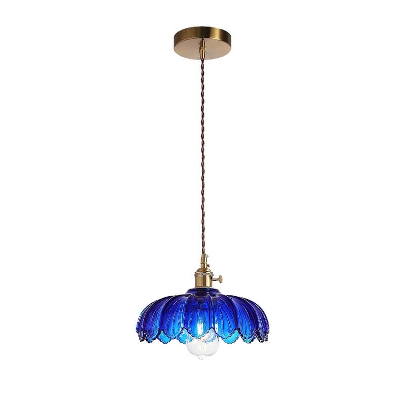 E26 Dining room light blue light fixtures glass pendant light