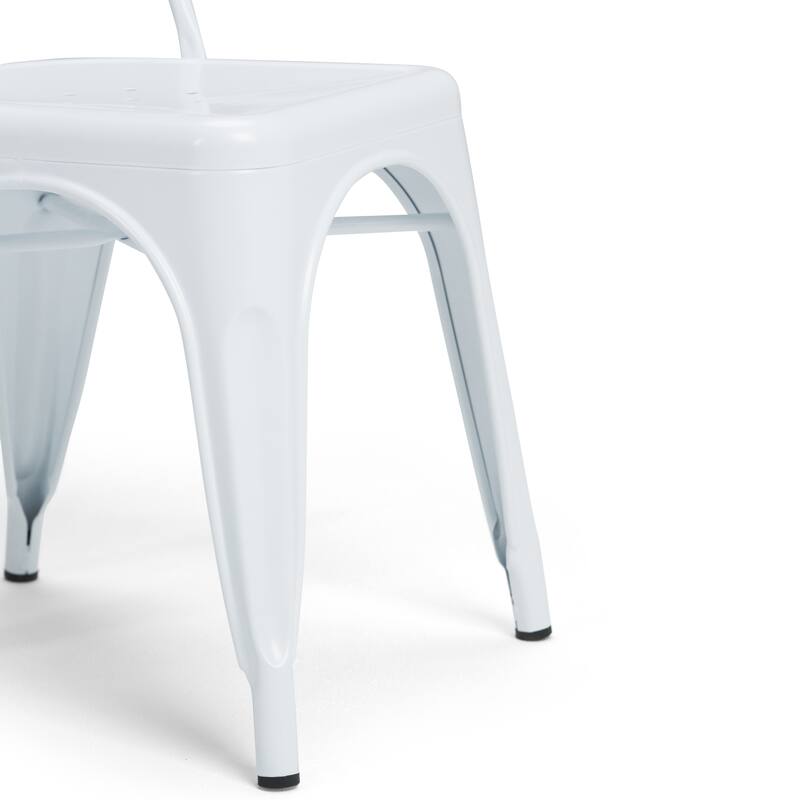 WYNDENHALL Freya Industrial Metal Dining Side Chair (Set of 2) , Fully Assembled - 17.7"w x 21.1"d x 33.1"h