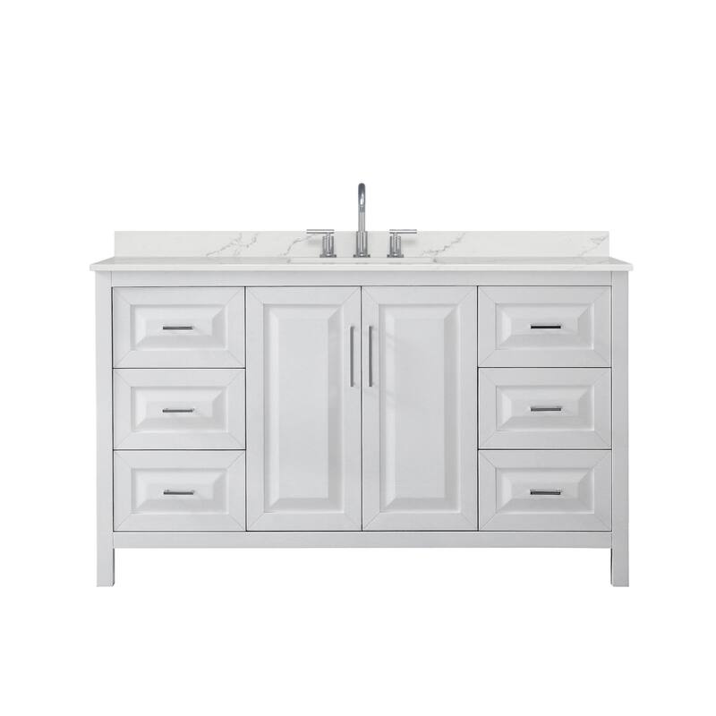Wyndham Collection WCV252560S-QTZ-US3MXX Daria 60" Free Standing