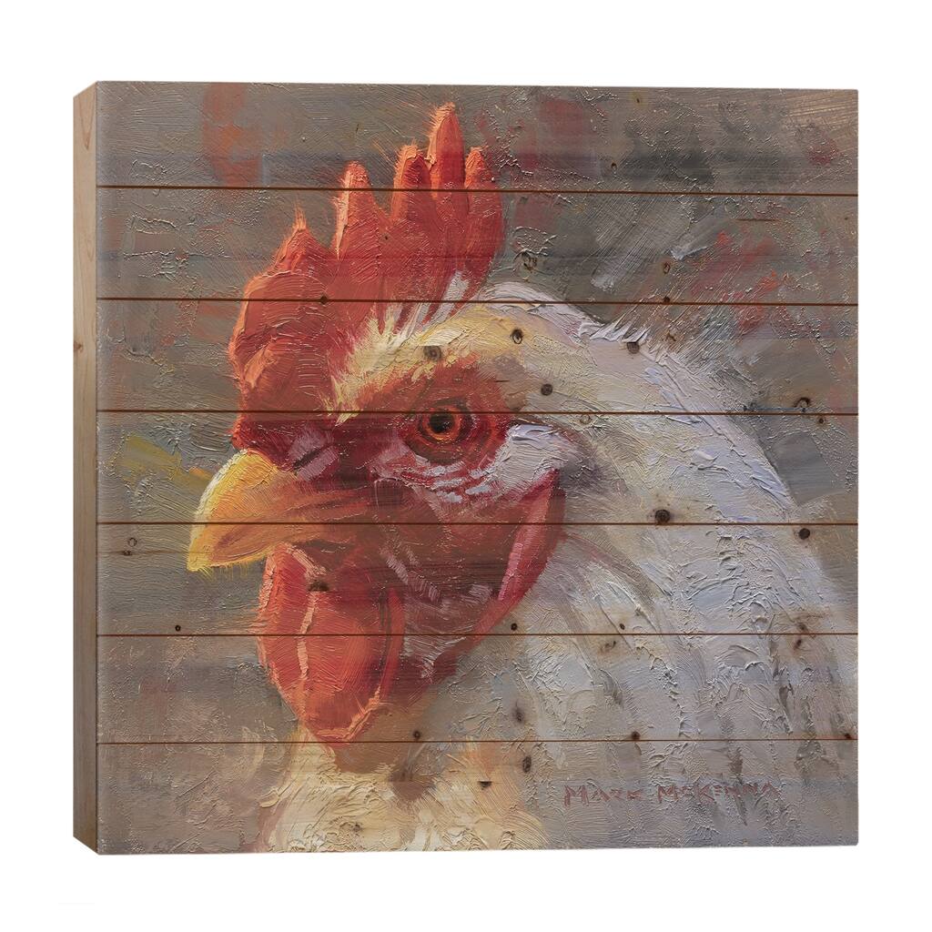 Man Of The House Print On Wood by Mark McKenna - Multi-Color