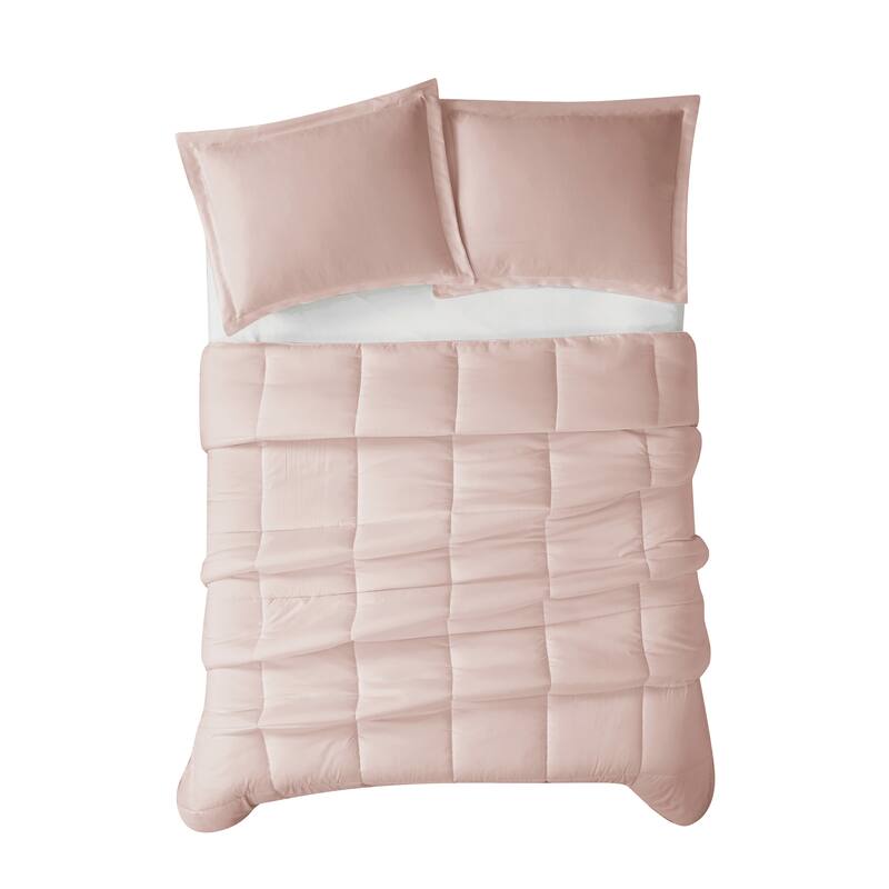 Cannon Heritage Solid 3 Piece Down Alternative Comforter Set