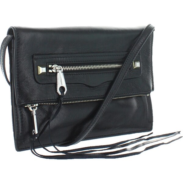 rebecca minkoff black leather crossbody