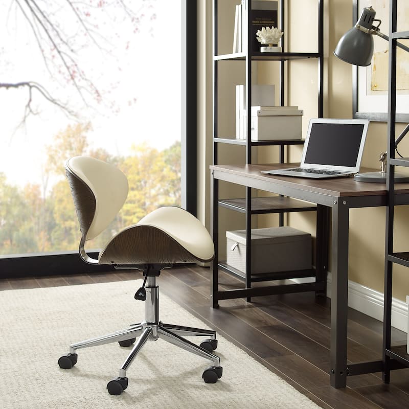 Corvus Madonna Mid-century Modern Adjustable Curved Office Chair