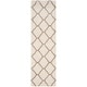 preview thumbnail 57 of 145, SAFAVIEH Hudson Shag Ariola Trellis 2-inch Thick Rug 2'3" x 10' Runner - Ivory/Beige