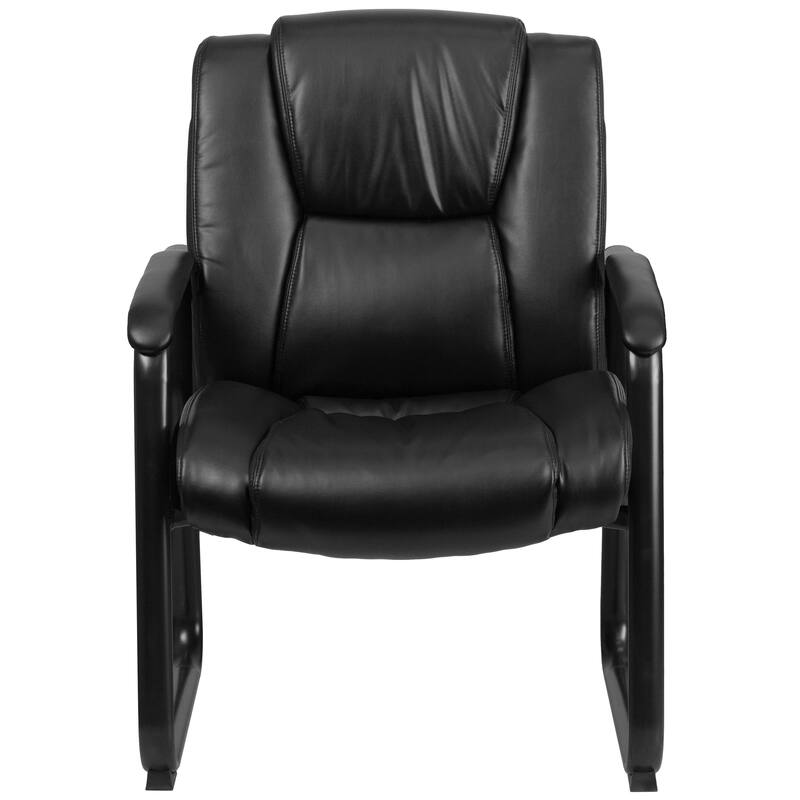 Big & Tall 500 lb. Rated LeatherSoft Tufted Executive Chair - Sled Base