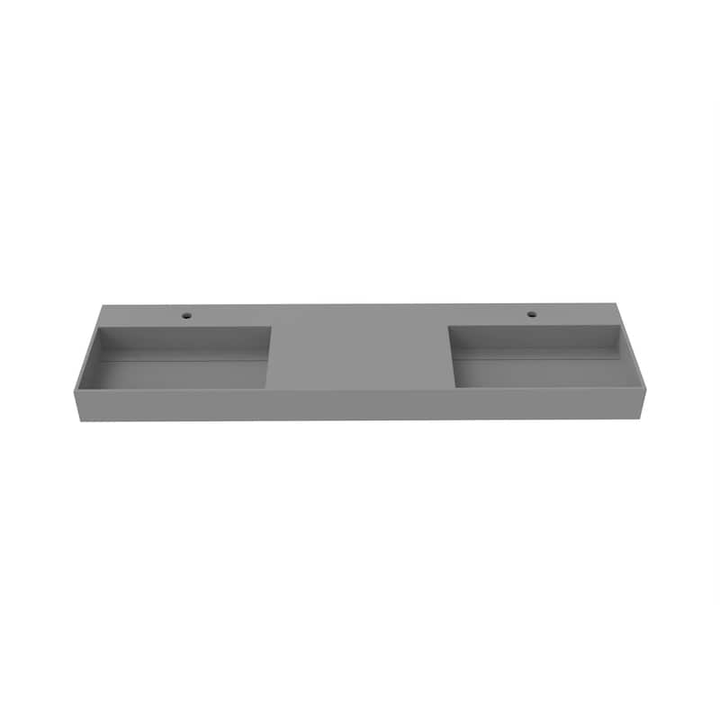 Juniper 72" Solid Surface Bathroom Vanity Top