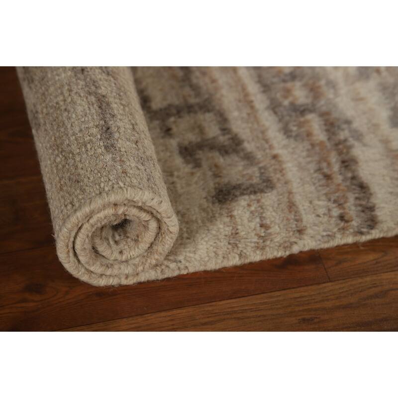 Earth Tone Moroccan Oriental Accent Rug Handmade Wool Carpet - 2'0"x 3'0"