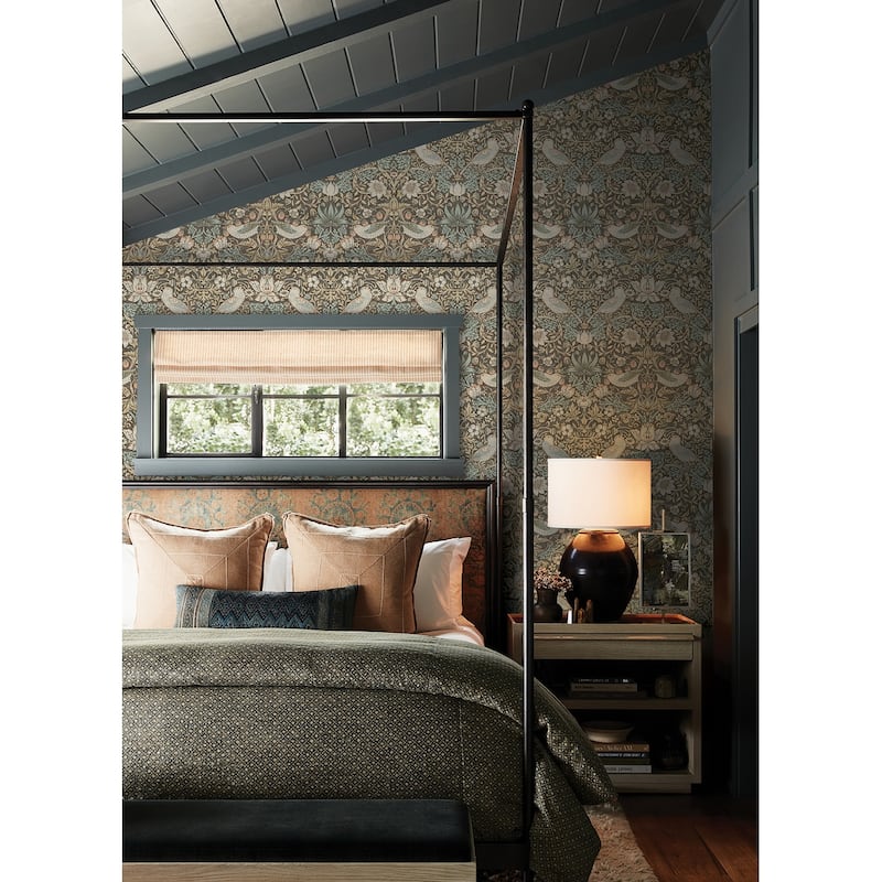 Strawberry Thief Mole Peel and Stick Wallpaper