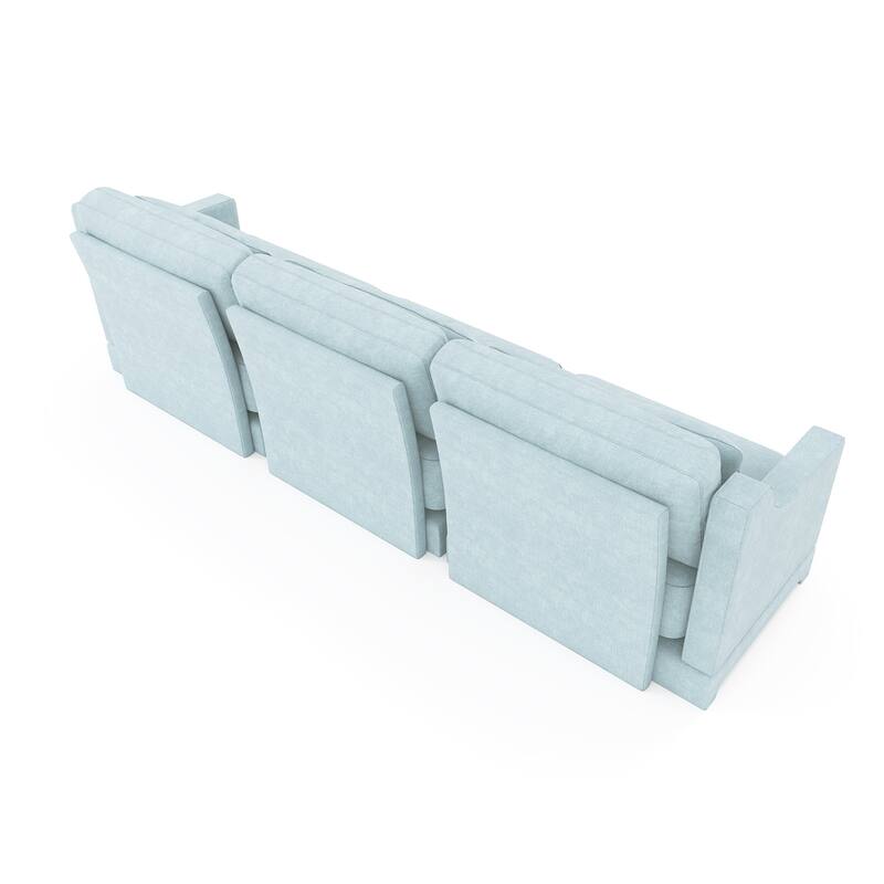 GDFStudio - Calliope Three-Seater Chenille Sofa