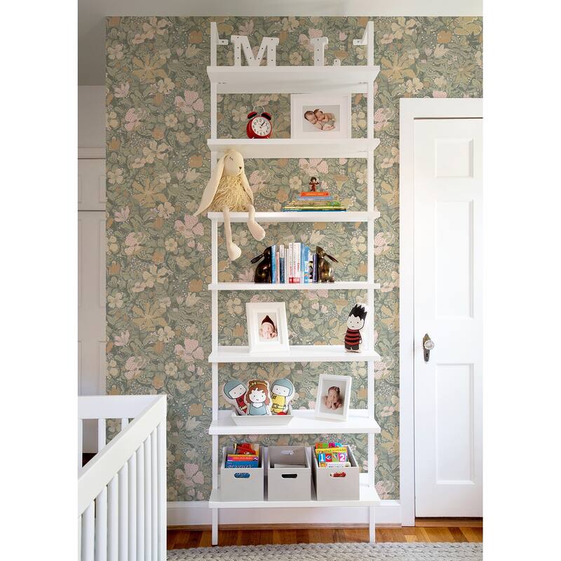 A-Street Prints Midsommar Grey Floral Medley Wallpaper