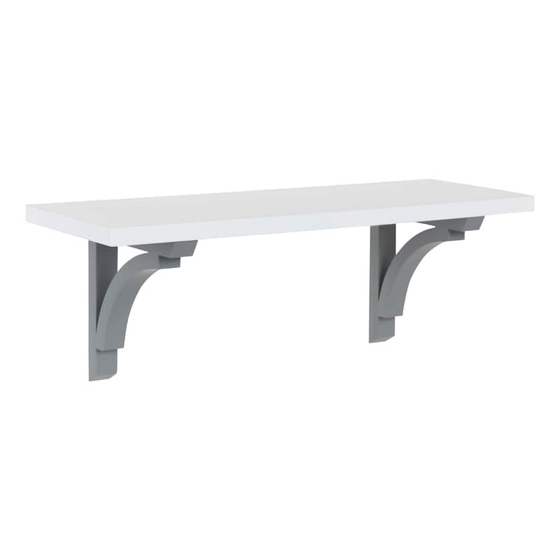 Kate and Laurel Corblynd Traditional Wood Wall Shelf