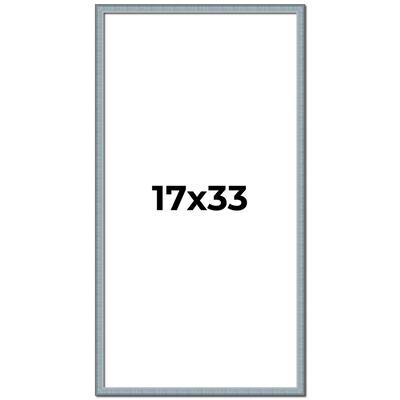 17x33 Frame Rustic Sky Blue Solid Wood Picture Frame | 0.75 Inch