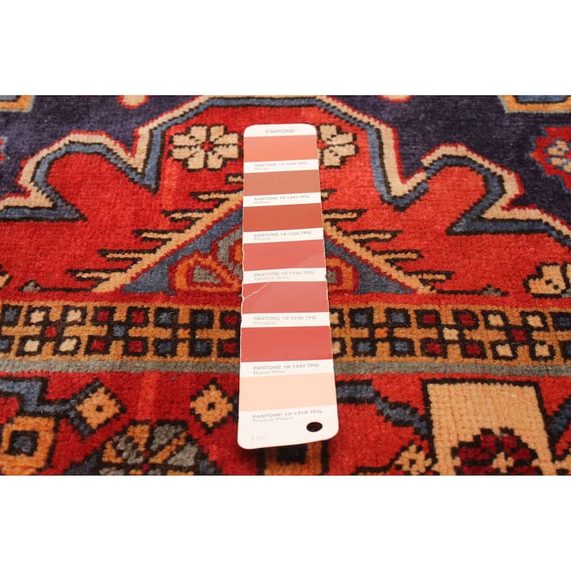 ECARPETGALLERY Hand-knotted Konya Anatolian Red Wool Rug - 4'11 x 10'4