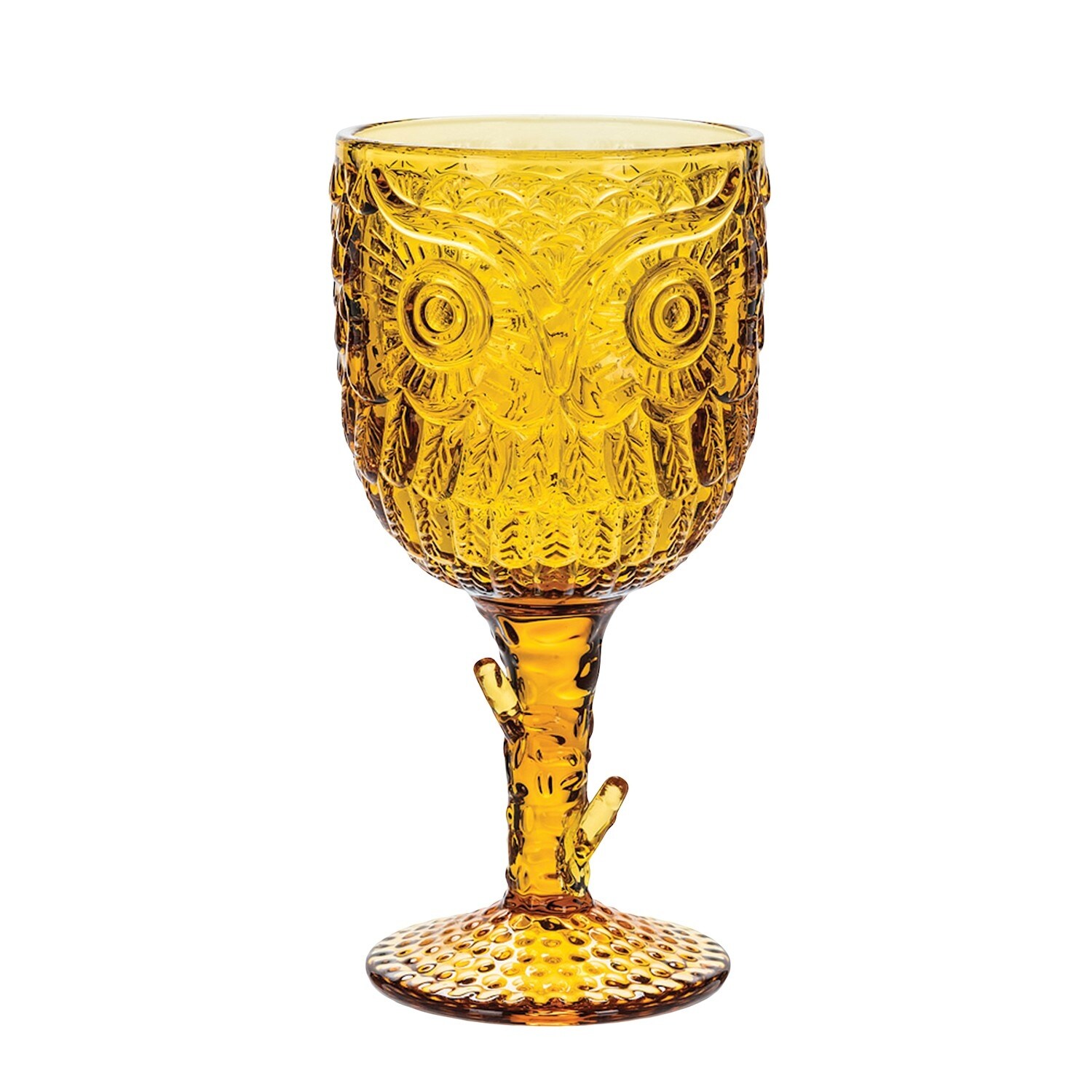 Owl Pressed Wine Glass Amber Color Stemware Beverage Cup Holds 12 Ounces Yellow 7 Inch Overstock 32097393 Measures approximately 5 in diameter and 6.5 tall. owl pressed wine glass amber color stemware beverage cup holds 12 ounces yellow 7 inch