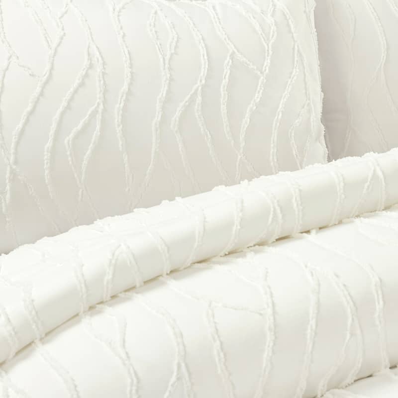 Lush Decor Jacquard Wave Comforter 3-Piece Set