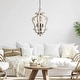 preview thumbnail 3 of 10, The Gray Barn Farmhouse 3/4-Light Wood Chandelier Lantern Foyer Island Lights