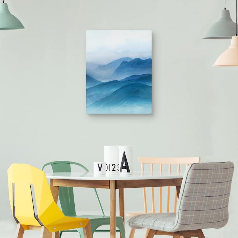 Misty Blues by Studio Arts Canvas Art Print