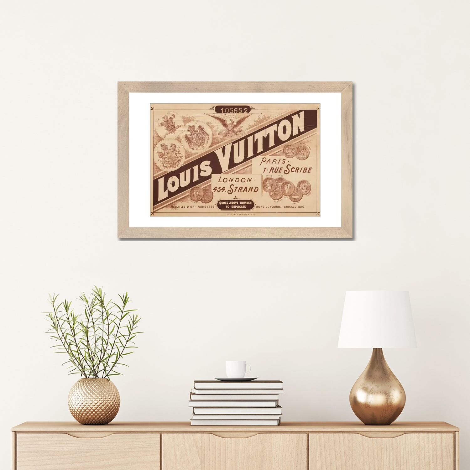 Vintage Louis Vuitton Advertisement Canvas Print by 5by5collective