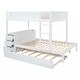 preview thumbnail 44 of 45, Full-Over-Full Bunk Bed with Twin size Trundle, Storage and Desk