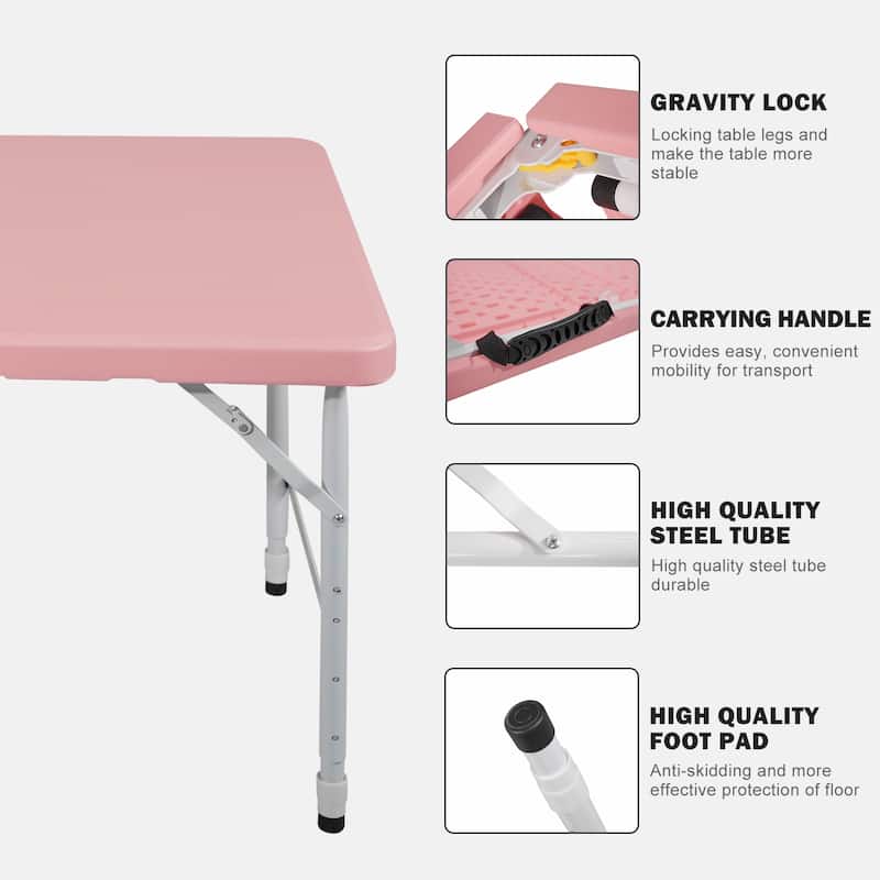 4ft Portable Folding Table